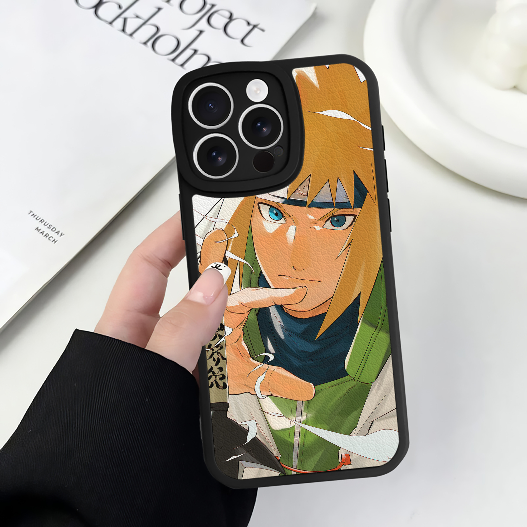 （画像用） NARUTO -ナルト- NARUTO -ナルト- 疾風伝 【iPhone 16シリーズ対応】シリコンスマホケース（レザー調） 材質：シリコン